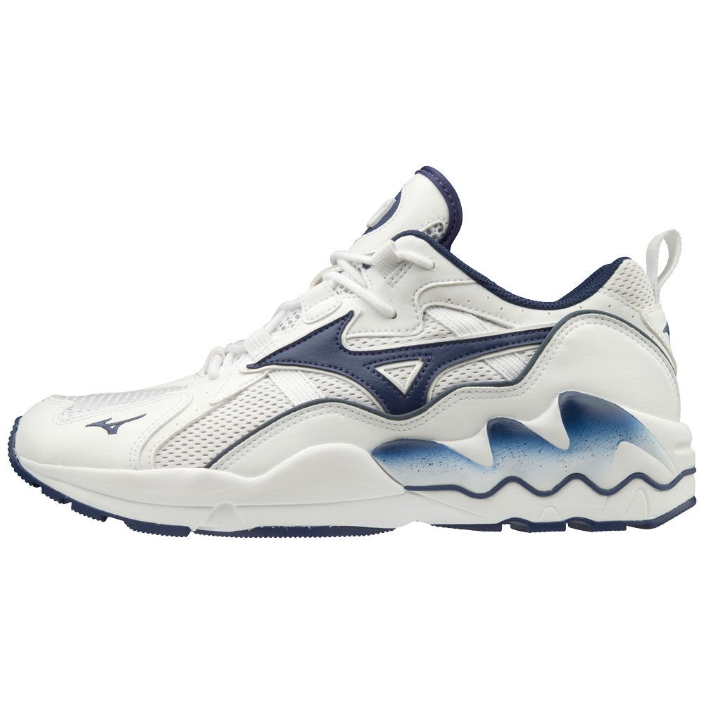 Mizuno Women's Sneakers WAVE RIDER 1 White/Blue - CSPMGKL-83